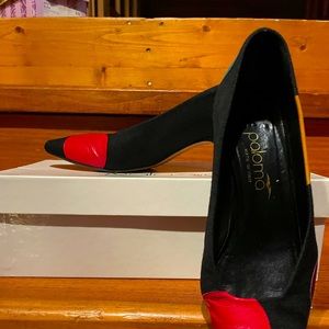 Ladies Paloma multi-color pumps, 8 AA, made in Italy